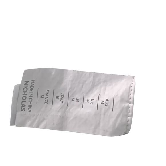 Nicholas Sheath V-neck Long Cut Out Sleeves Dress in Black SZ M $395 - Picture 13 of 15